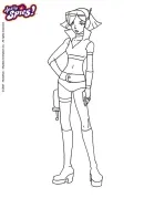 Totally Spies kleurplaat 25